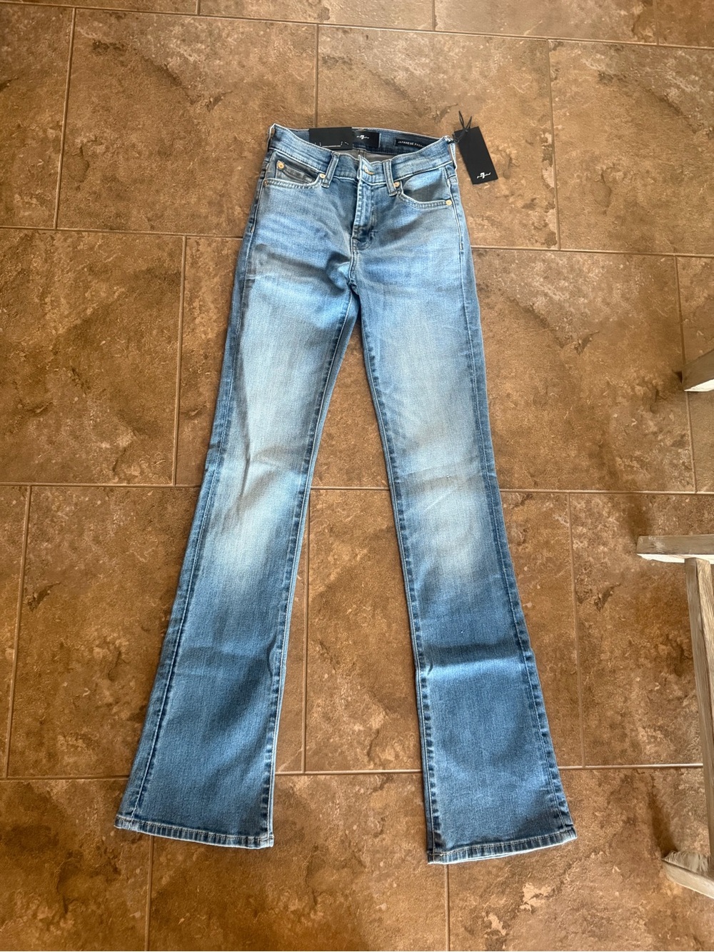 Women's 7 For All Mankind Light Blue Flared/bootcut Jeans